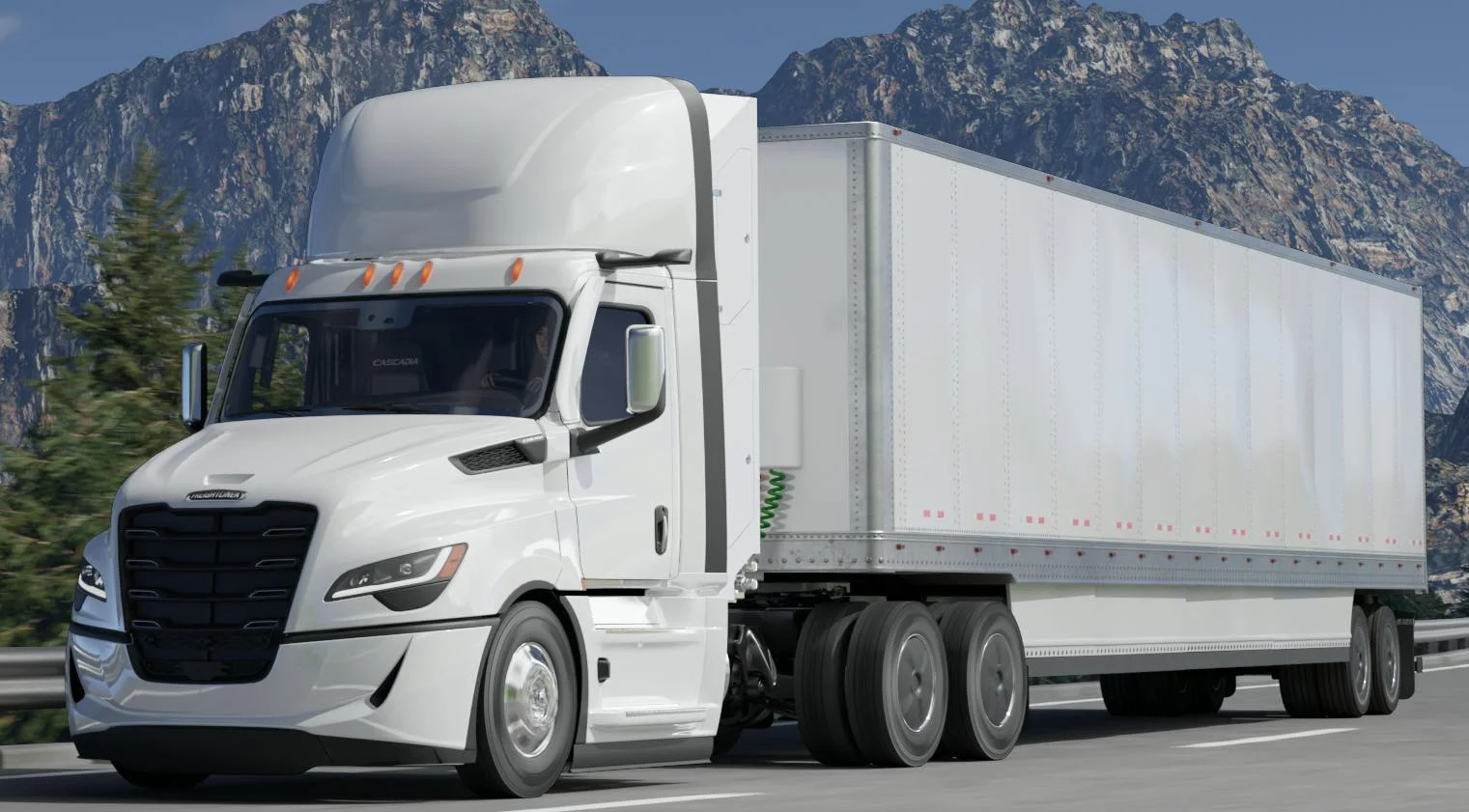 Freightliner Cascadia en carretera