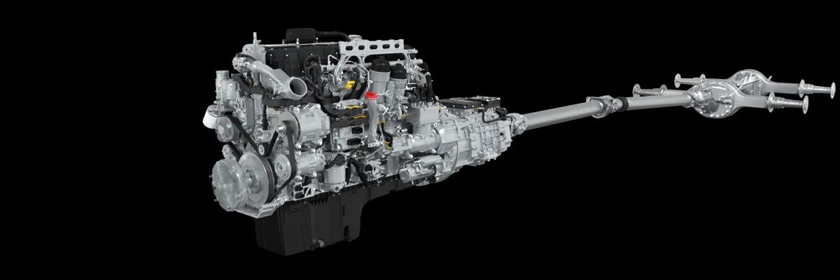 Motor, transmisión y ejes PACCAR del Kenworth W990